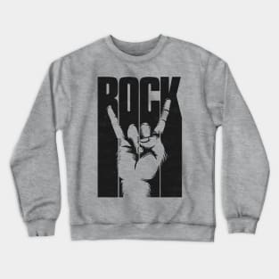 Rock And Roll Hand Sign for Rock Music Lovers Crewneck Sweatshirt